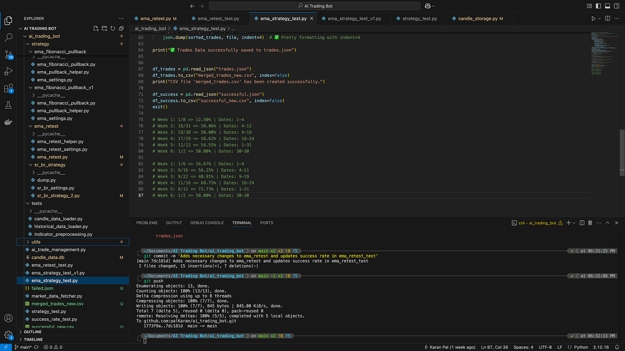 Codebase Screenshot (not AI trading bot)